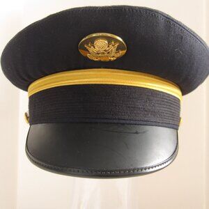 Vintage Bancroft US Army Military Pak Cap Hat Size 7 Gold Band Made in the USA